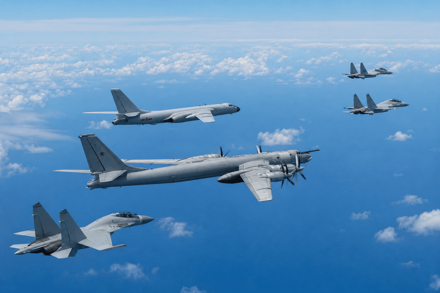 China and Russia conduct 11th joint bomber patrol provoking US, Japanese, and Korean intercepts