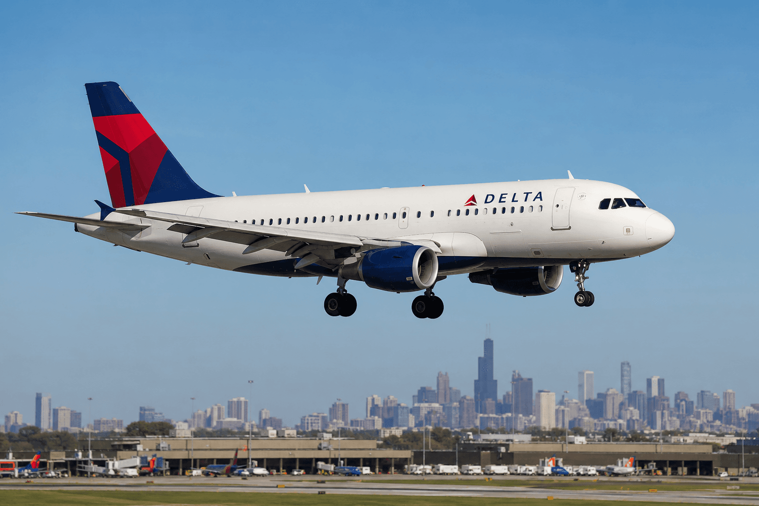 Delta A319 Struck by Firework During Landing Approach at Chicago Midway