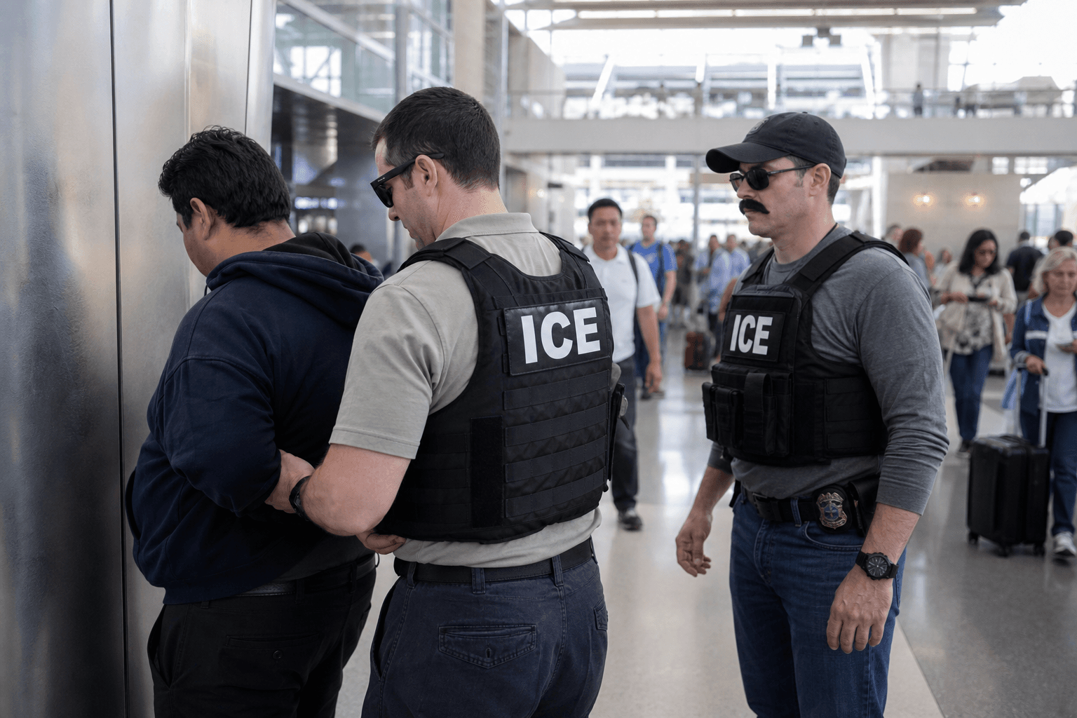 Disguised ICE Agents Abandon Attempted Detention at Las Vegas Airport After Being Filmed