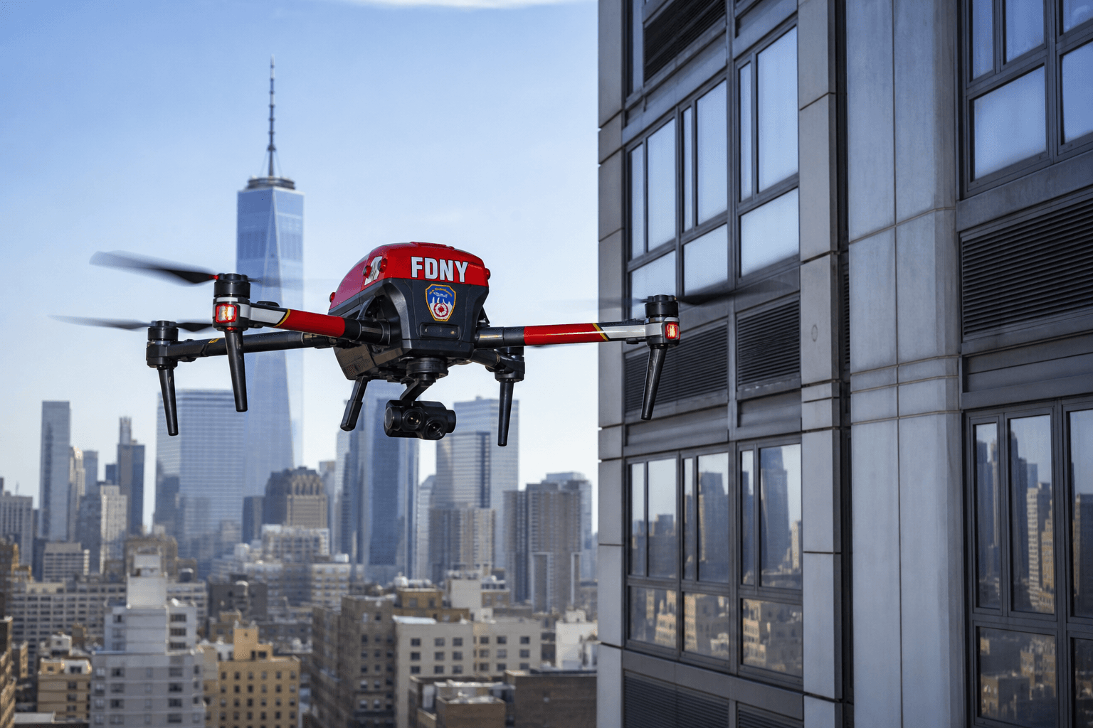 NYC Fire and Police Use Drones to Assess Structural Damage at Midtown High-Rise