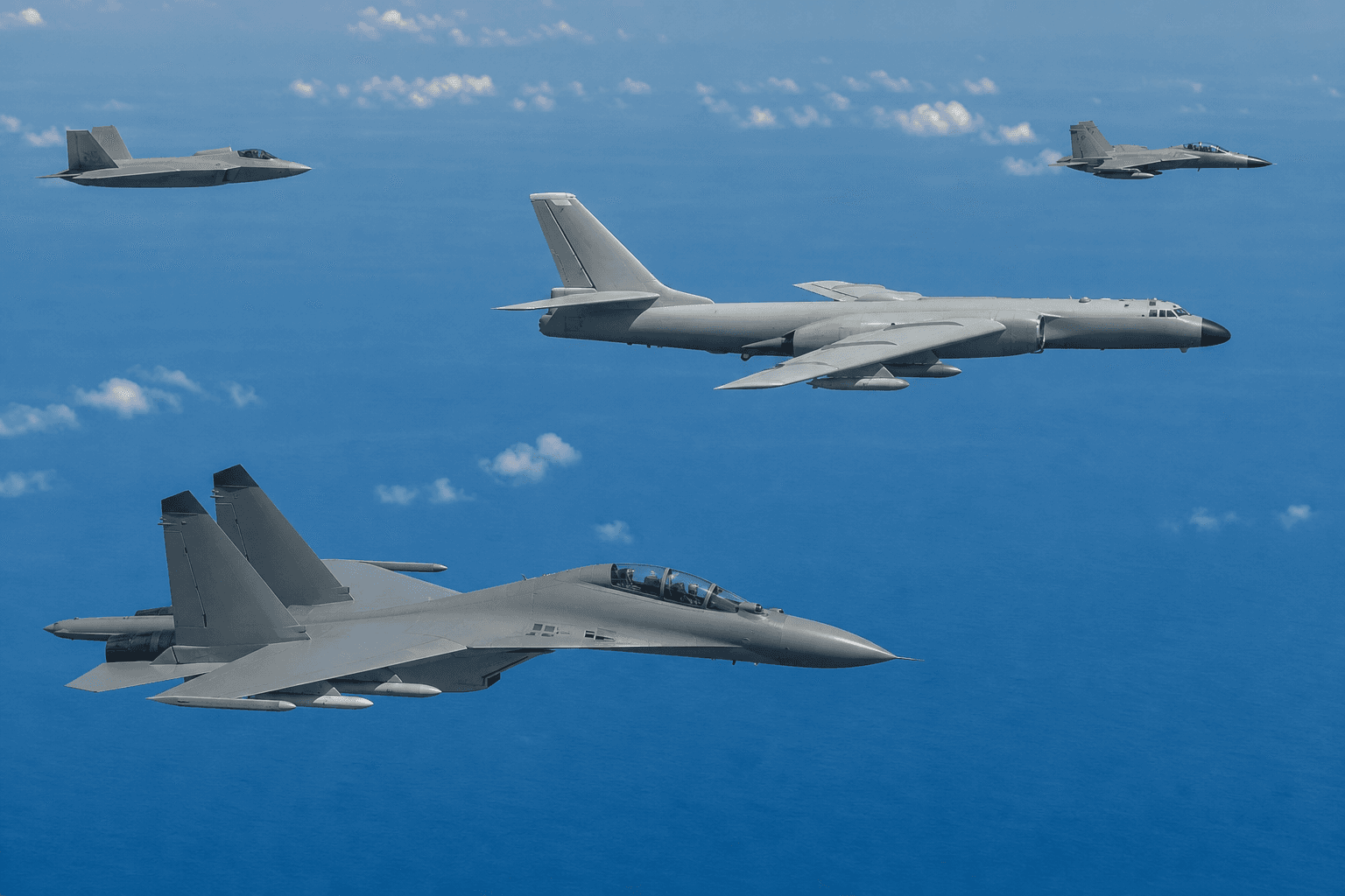 Joint China-Russia bomber patrol over East China Sea intercepted by US and Japanese fighters