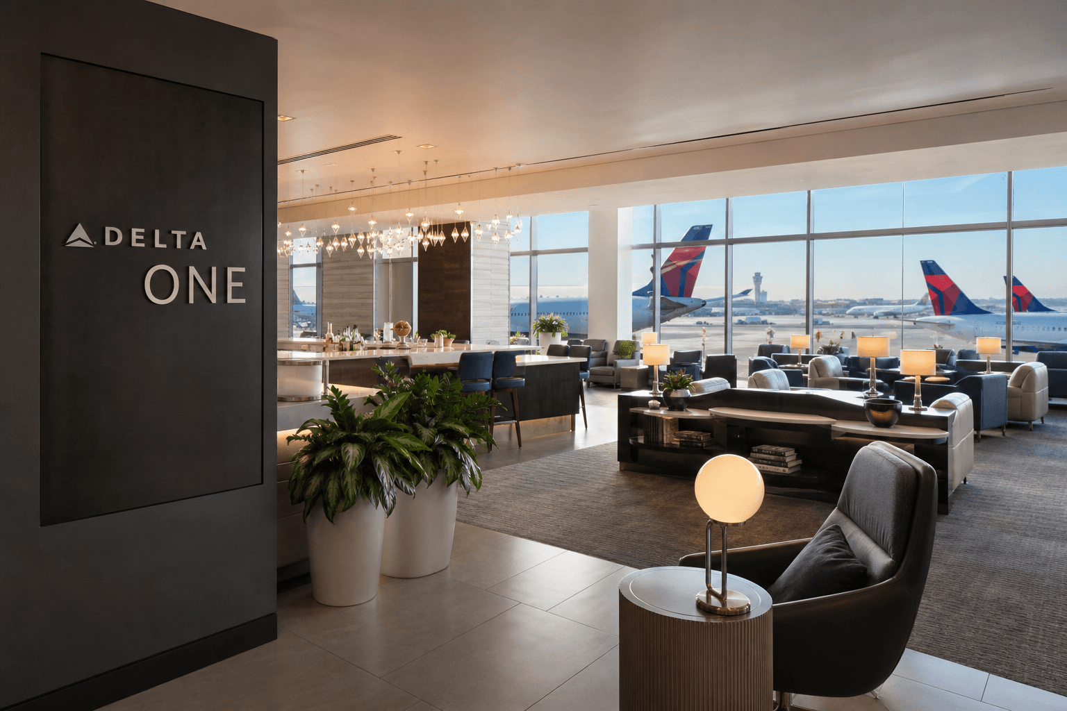 Photos: Inside Delta’s Stunning New 4,000-Square-Foot Delta One Lounge At LAX