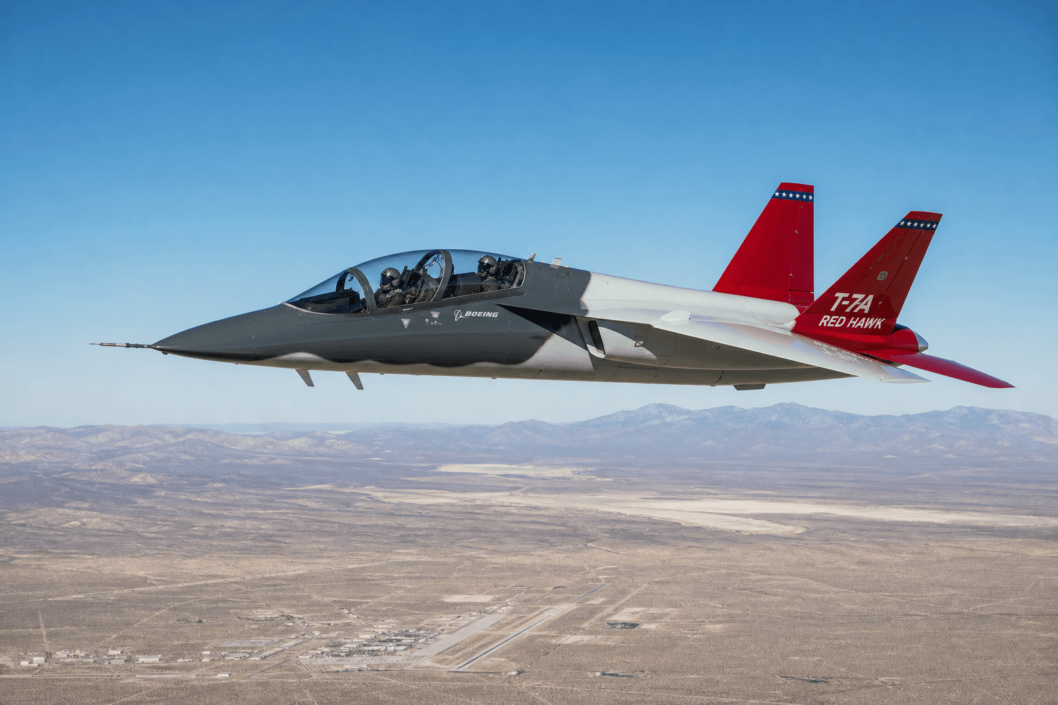 Air Force T-7A Red Hawk Completes First Joint Development and Operational Test Flight