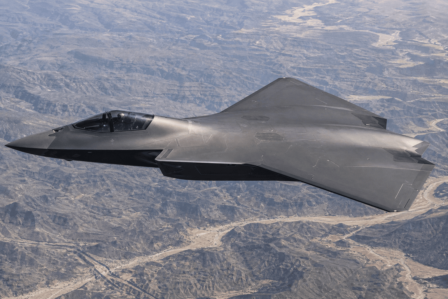 China's J-50 6th-Gen Fighter Ditches Vertical Stabilizers, Relies on Advanced Software