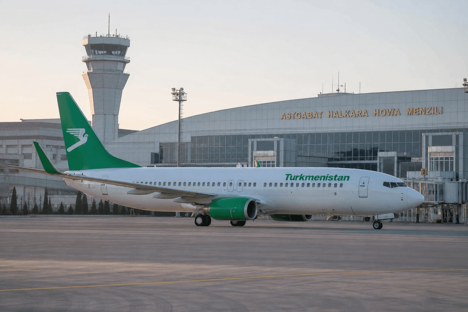Turkmenistan Airlines 737 Business Class: Look At That Meal!
